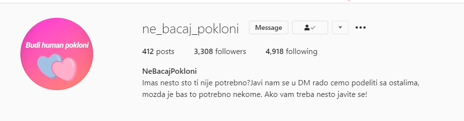 Pomoć Srpskoj Deci i stranica ne_bacaj_pokloni 1