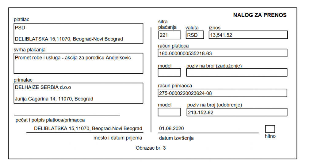 Namirnice za porodicu Anđelković 8