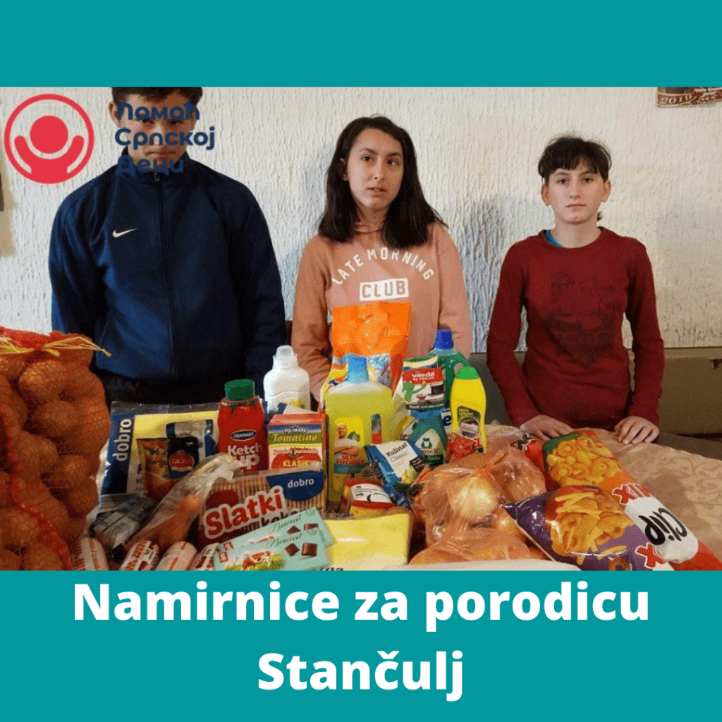 Supplies for Stanculj family 1