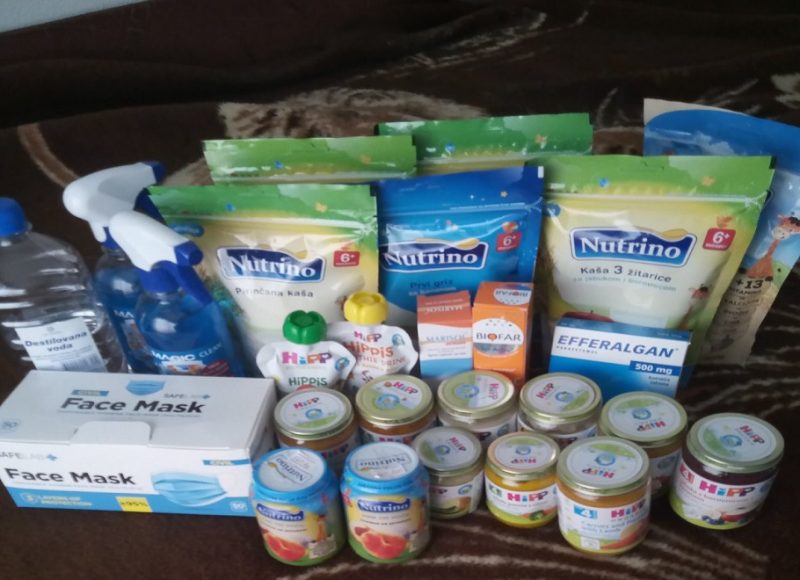 Donacija namirnica i medicinske opreme za Nemanju Apostolović