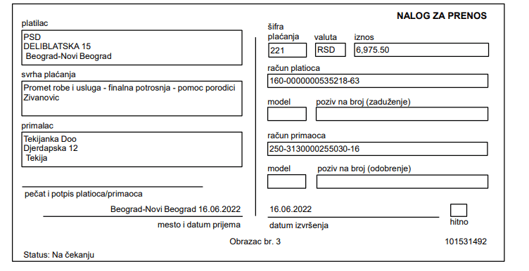 Kupovina namirnica za porodicu Živanović 4