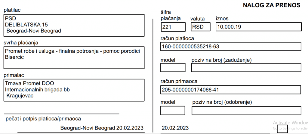 Kupovina namirnica za porodicu Biserčić 3