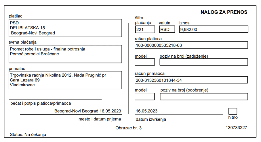 Kupovina namirnica za porodicu Brošćanc 3