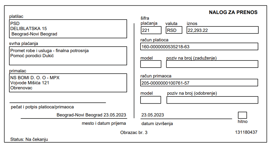 Kupovina namirnica za porodicu Dukić /SKS365 GROUP/ 5