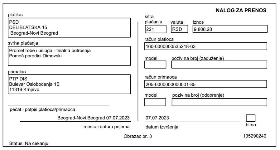 Kupovina namirnica za Andreja Dimovskog 3