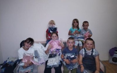 Donacija garderobe za porodicu Stevanović
