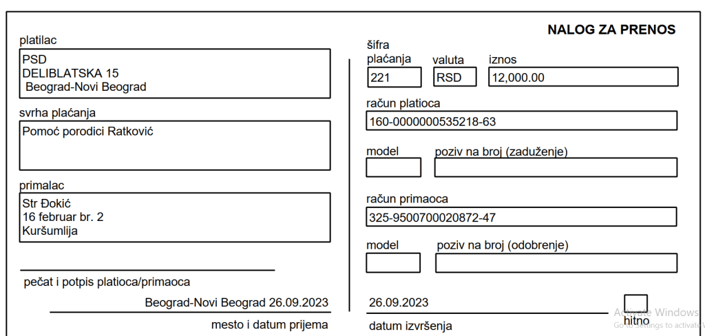 Donacija hrane porodici Ratković 4