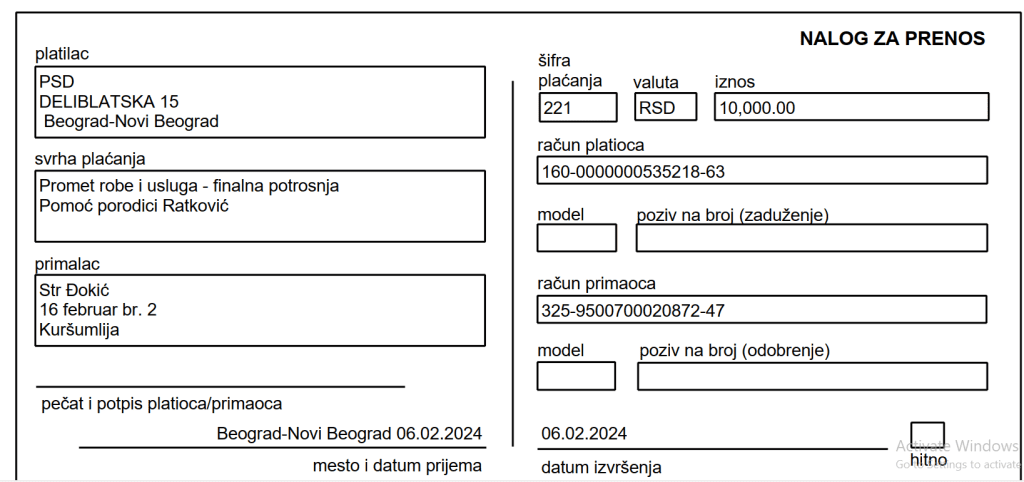 Kupovina namirnica porodici Ratković 3