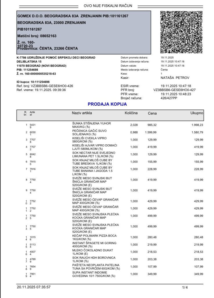 Kupovina namirnica za Ogijevu skromnu proslavu 8. rodjendana 2