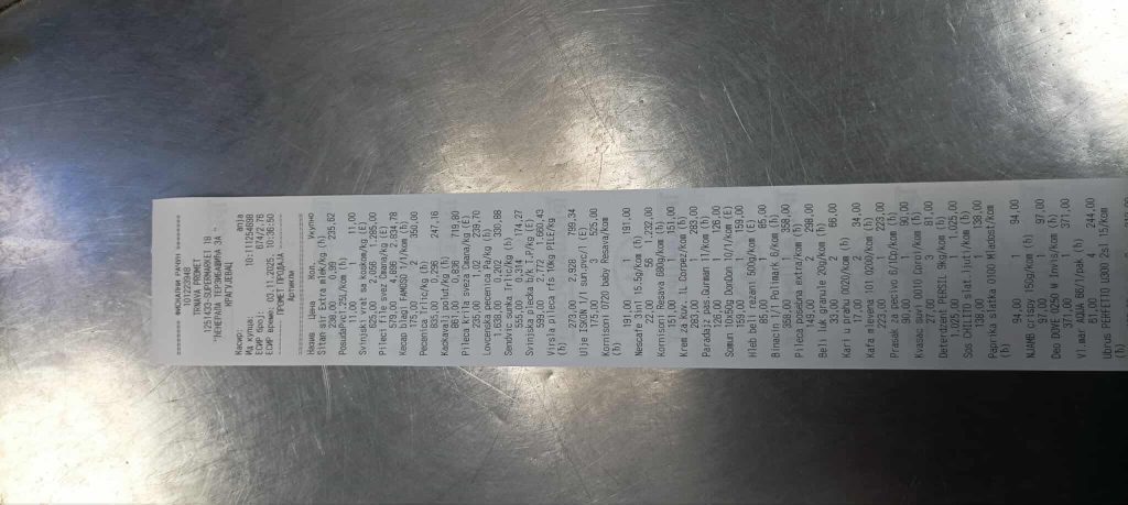 Kupovina namirnica porodici Biserčić 3