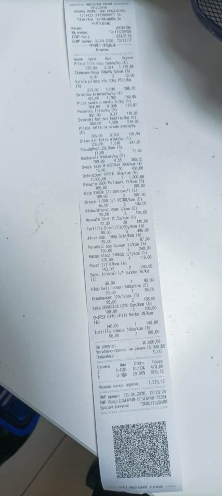 KUPOVINA NAMIRNICA PORODICI BISERČIĆ - USPEŠNA AKCIJA 1 KUPOVINA NAMIRNICA PORODICI BISERČIĆ - USPEŠNA AKCIJA-1